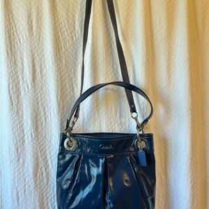 Coach Blue Patent Leather Women's Bag